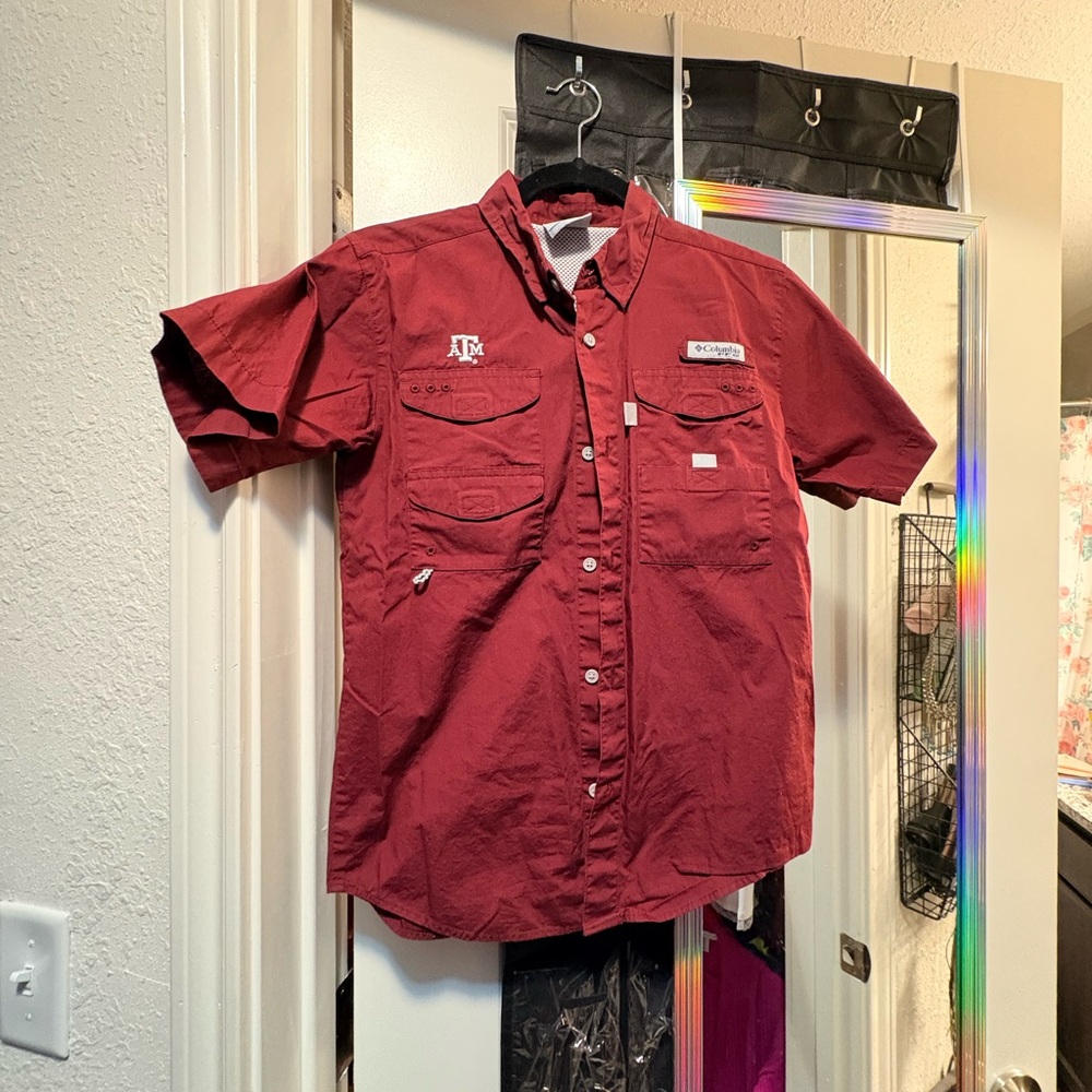 Texas A&M Kids Short Sleeve Fishing Shirt